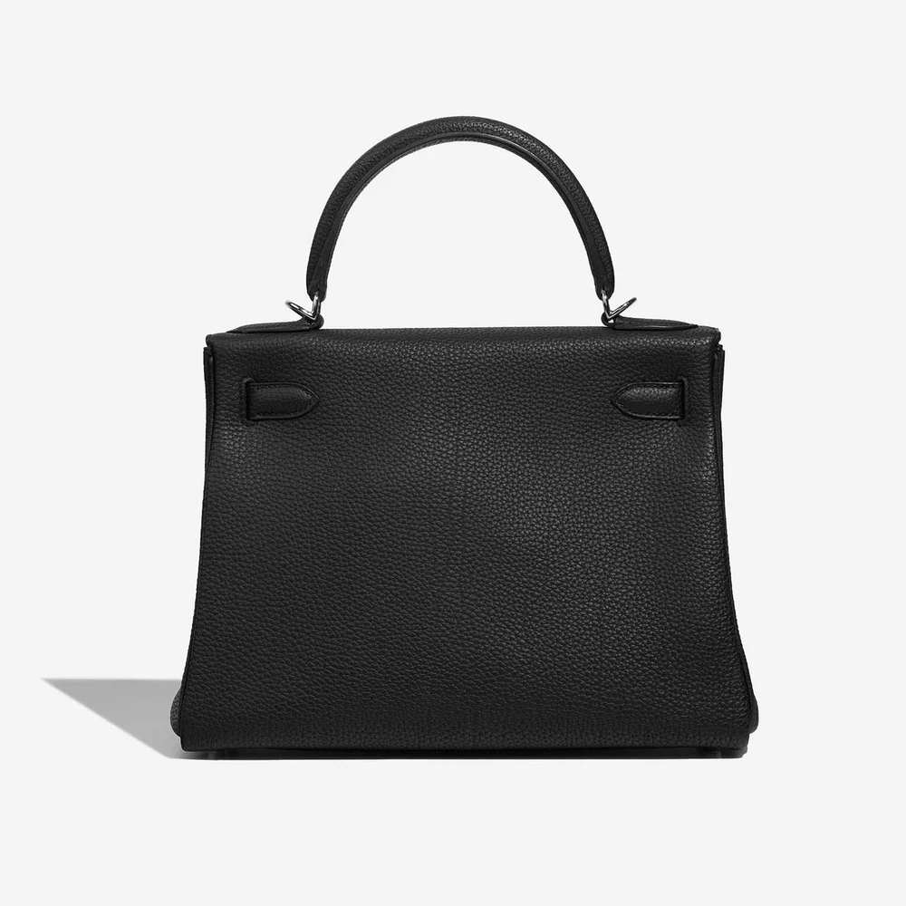 Artisan-Grade Hermès Dupes Kelly 28 Togo Black PHW - Replica Handbags - Image 2