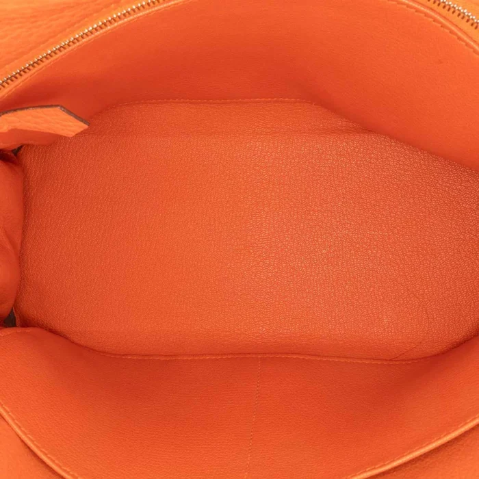 Artisan-Grade Hermès Dupes Kelly 28 Togo Orange H PHW - Replica Handbags - Image 4