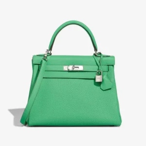 Artisan-Grade Hermès Dupes Kelly 28 Togo Vert Comics PHW - Replica Handbags