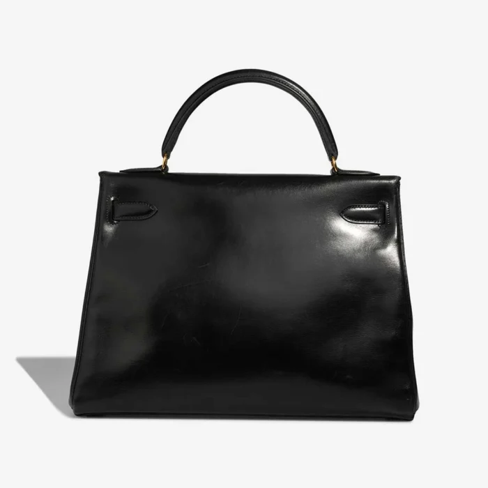 Artisan-Grade Hermès Dupes Kelly 32 Box Black GHW - Replica Handbags - Image 2