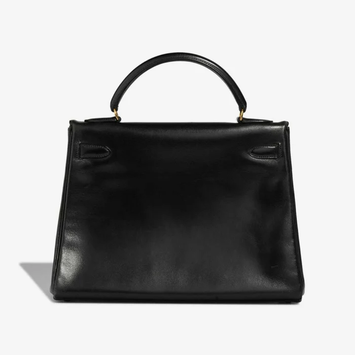Artisan-Grade Hermès Dupes Kelly 32 Box Calf Black GHW - Replica Handbags - Image 2