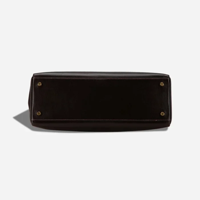 Artisan-Grade Hermès Dupes Kelly 32 Box Marron GHW - Replica Handbags - Image 3