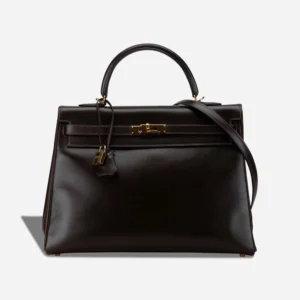 Artisan-Grade Hermès Dupes Kelly 32 Box Marron GHW - Replica Handbags