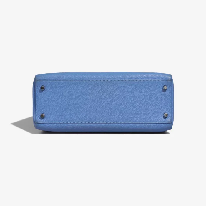 Artisan-Grade Hermès Dupes Kelly 32 Clemence Blue Paradise PHW - Replica Handbags - Image 3