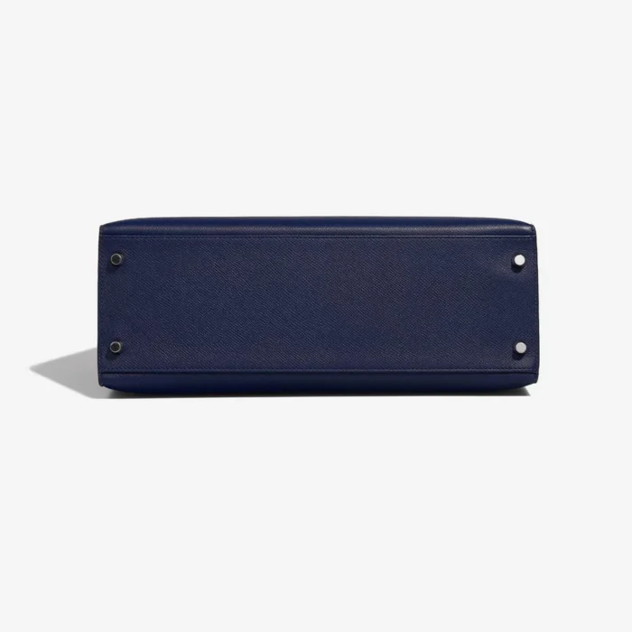 Artisan-Grade Hermès Dupes Kelly 32 Epsom Blue Saphir PHW - Replica Handbags - Image 3