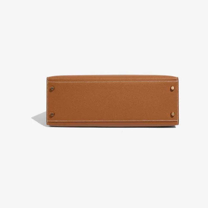 Artisan-Grade Hermès Dupes Kelly 32 Epsom Gold GHW - Replica Handbags - Image 3