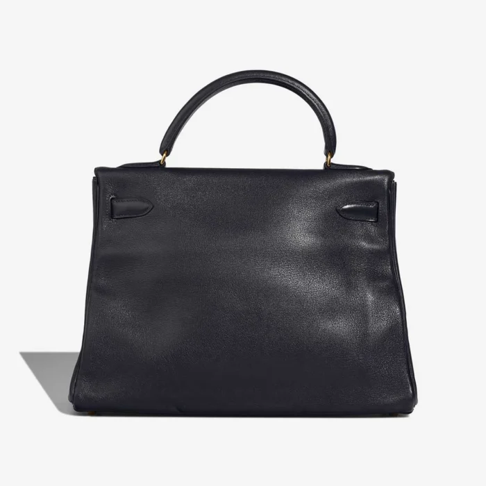 Artisan-Grade Hermès Dupes Kelly 32 Gulliver Bleu Marine GHW - Replica Handbags - Image 2