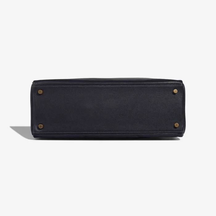 Artisan-Grade Hermès Dupes Kelly 32 Gulliver Bleu Marine GHW - Replica Handbags - Image 3