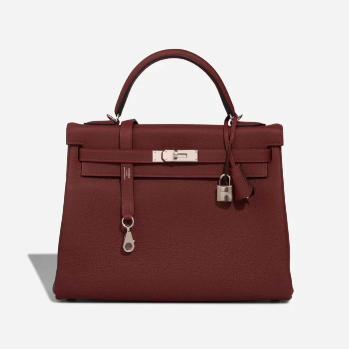 Artisan-Grade Hermès Dupes Kelly 32 Togo Rouge H PHW - Replica Handbags