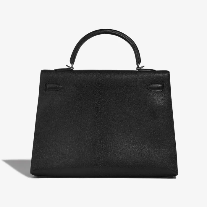 Artisan-Grade Hermès Dupes Kelly 35 Chevre Black PHW - Replica Handbags - Image 2