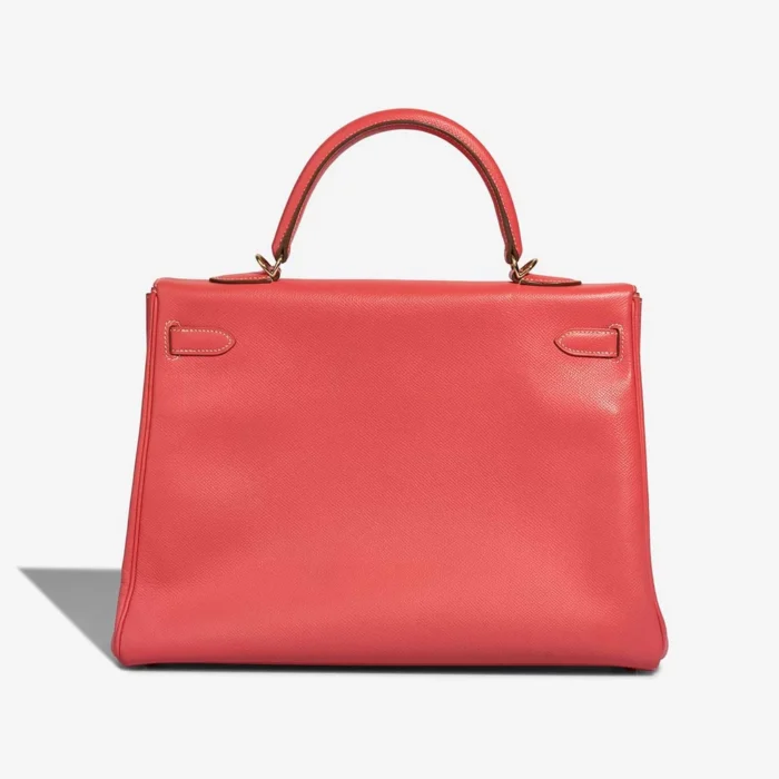 Artisan-Grade Hermès Dupes Kelly 35 Epsom Rose Jaipur/Gold Candy Collection GHW - Replica Handbags - Image 2