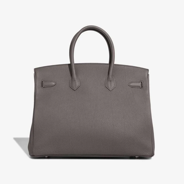 Artisan-Grade Hermès Dupes Kelly To Go Evercolor Etoupe PHW - Replica Handbags - Image 2