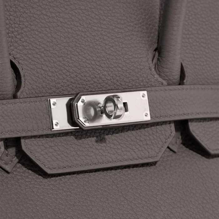 Artisan-Grade Hermès Dupes Kelly To Go Evercolor Etoupe PHW - Replica Handbags - Image 7