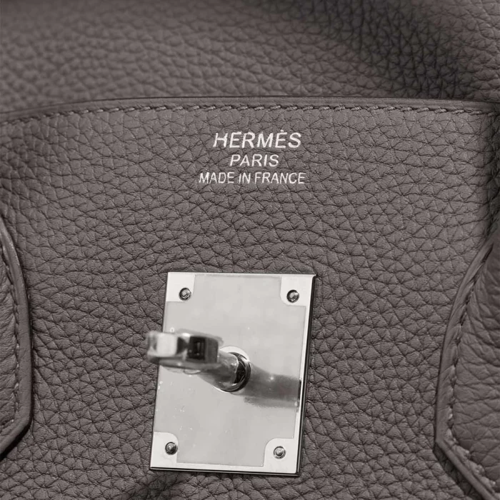 Artisan-Grade Hermès Dupes Kelly To Go Evercolor Etoupe PHW - Replica Handbags - Image 6