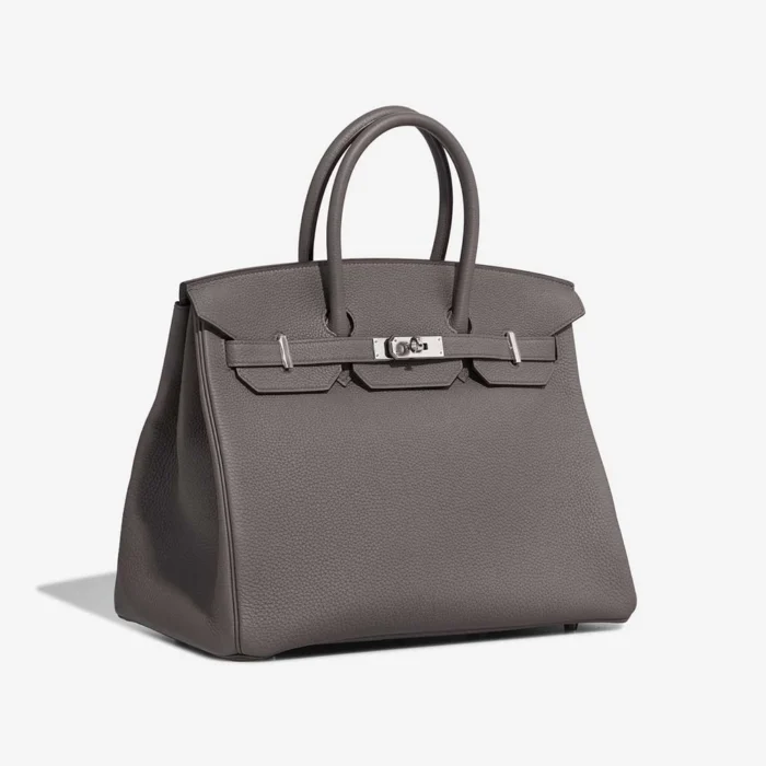 Artisan-Grade Hermès Dupes Kelly To Go Evercolor Etoupe PHW - Replica Handbags - Image 4