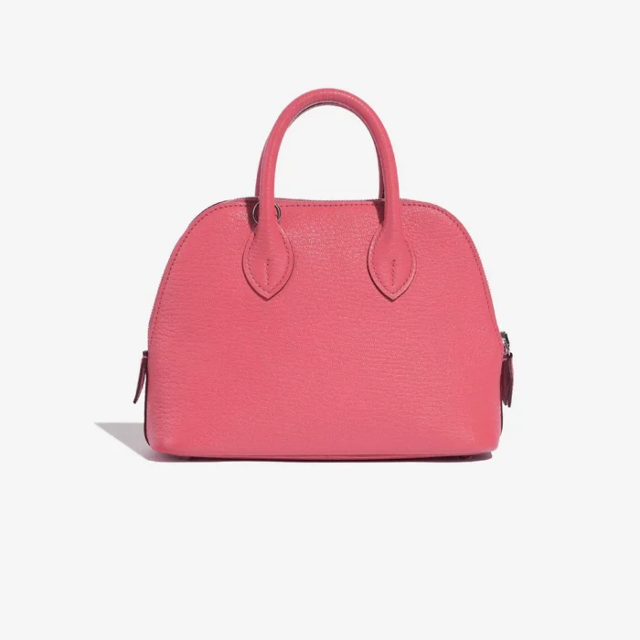 Artisan-Grade Hermès Dupes Mini Bolide Chevre Mysore Rose Lipstick PHW - Replica Handbags - Image 3