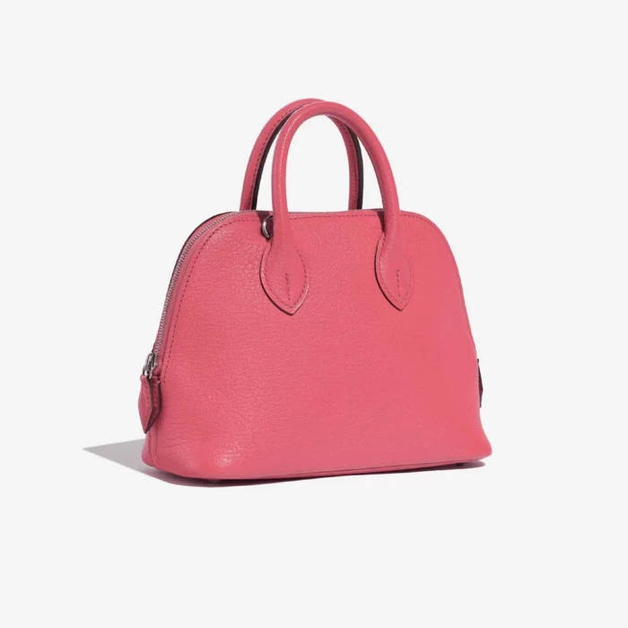 Artisan-Grade Hermès Dupes Mini Bolide Chevre Mysore Rose Lipstick PHW - Replica Handbags - Image 5