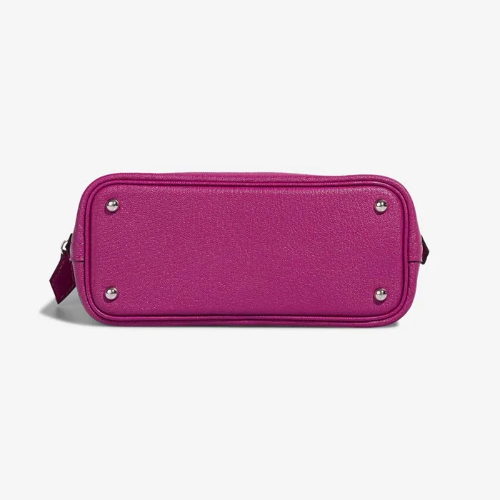 Artisan-Grade Hermès Dupes Mini Bolide Chevre Mysore Rose Pourpre PHW - Replica Handbags - Image 4