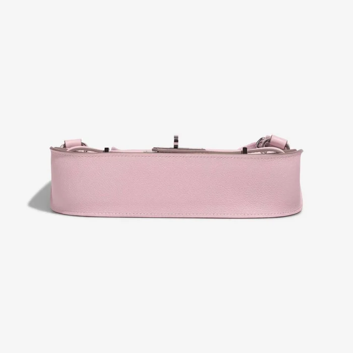 Artisan-Grade Hermès Dupes Mini Jypsiere Evercolor Mauve Pale/Nata PHW - Replica Handbags - Image 3