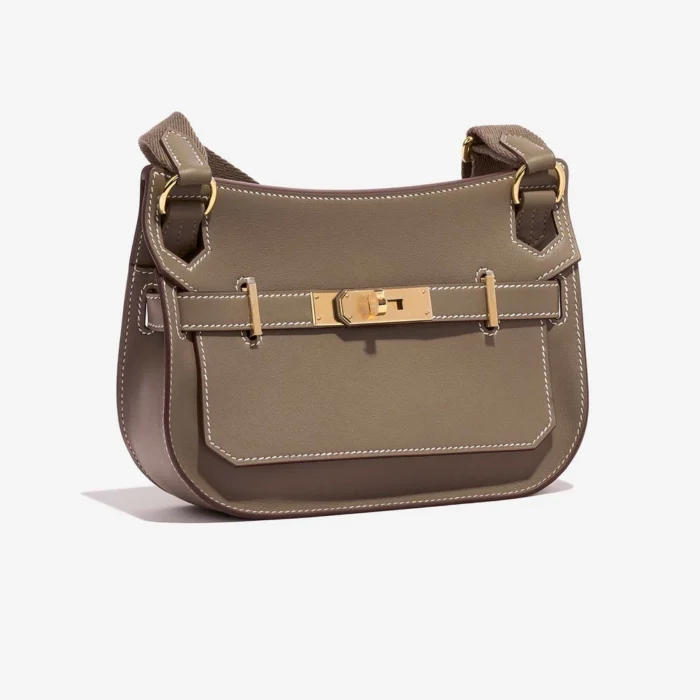 Artisan-Grade Hermès Dupes Mini Jypsiere Swift Etoupe GHW - Replica Handbags - Image 5