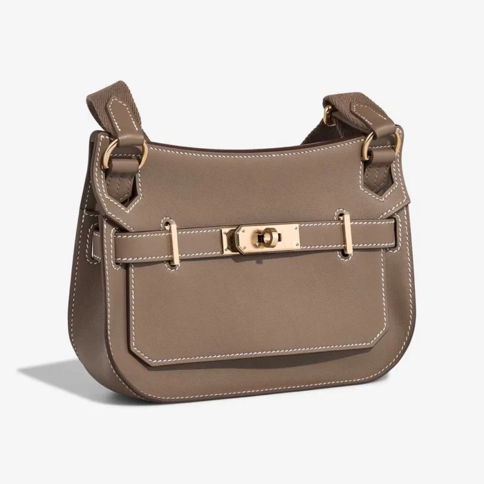 Artisan-Grade Hermès Dupes Mini Jypsiere Swift Etoupe GHW - Replica Handbags - Image 5