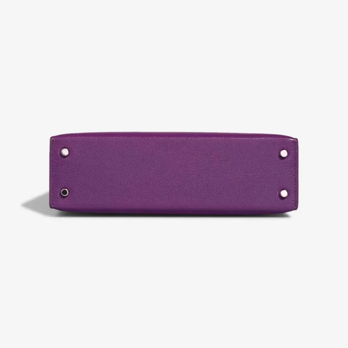 Artisan-Grade Hermès Dupes Mini Kelly Chevre Anemone PHW - Replica Handbags - Image 3