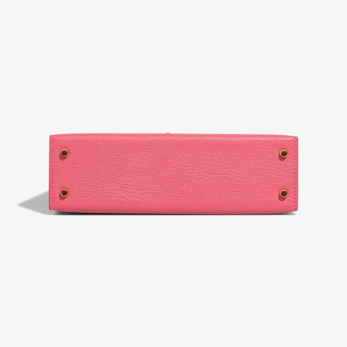 Artisan-Grade Hermès Dupes Mini Kelly Chevre Lipstick GHW - Replica Handbags - Image 3