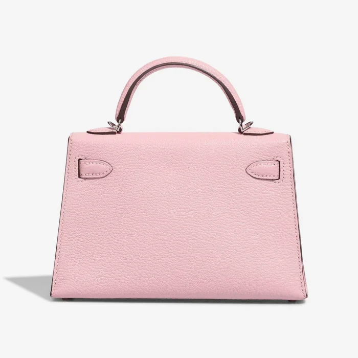 Artisan-Grade Hermès Dupes Mini Kelly Chevre Rose Sakura PHW - Replica Handbags - Image 2