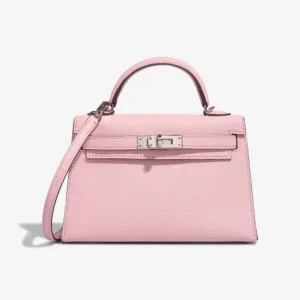 Artisan-Grade Hermès Dupes Mini Kelly Chevre Rose Sakura PHW