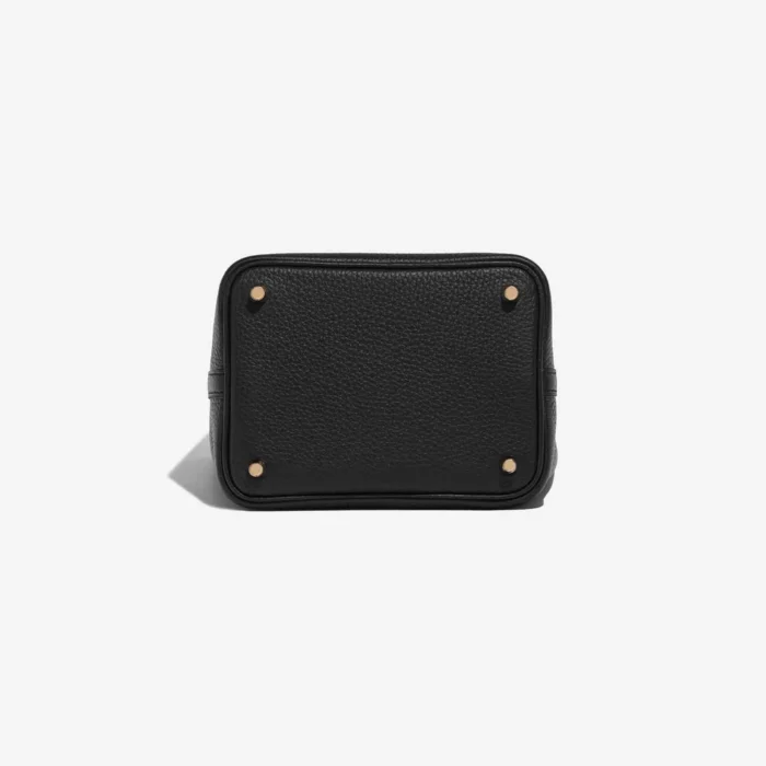 Artisan-Grade Hermès Dupes Picotin 18 Clemence Black GHW - Replica Handbags - Image 4