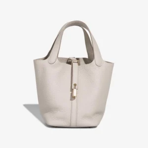 Artisan-Grade Hermès Dupes Picotin 18 Taurillon Clemence Beton PHW - Replica Handbags