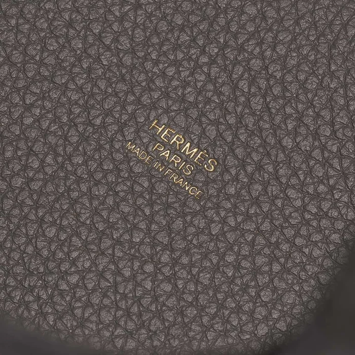 Artisan-Grade Hermès Dupes Picotin 18 Taurillon Clemence Gris Meyer GHW - Replica Handbags - Image 2
