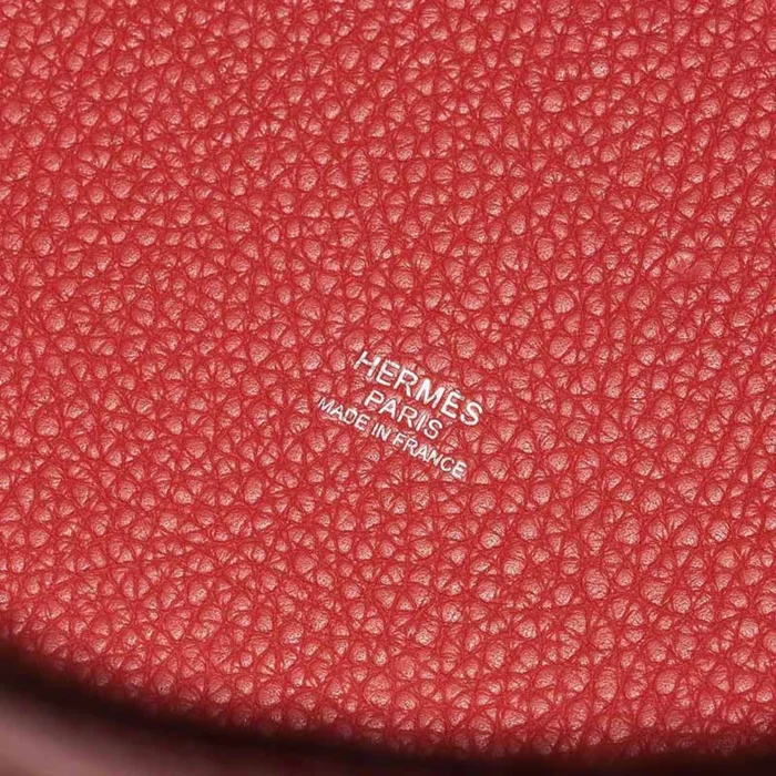 Artisan-Grade Hermès Dupes Picotin 22 Clemence Rouge Duchesse PHW - Replica Handbags - Image 2