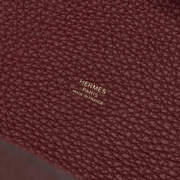 Artisan-Grade Hermès Dupes Picotin 22 Taurillon Clemence Rouge H GHW - Replica Handbags - Image 2