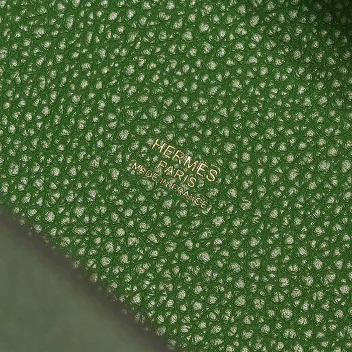 Artisan-Grade Hermès Dupes Picotin 22 Taurillon Clemence Vert Yucca GHW - Replica Handbags - Image 2