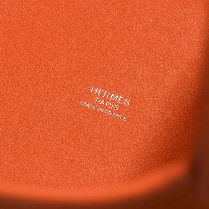 Artisan-Grade Hermès Dupes Picotin Cargo 18 Toile Goeland/Swift Orange Minium PHW - Replica Handbags - Image 2