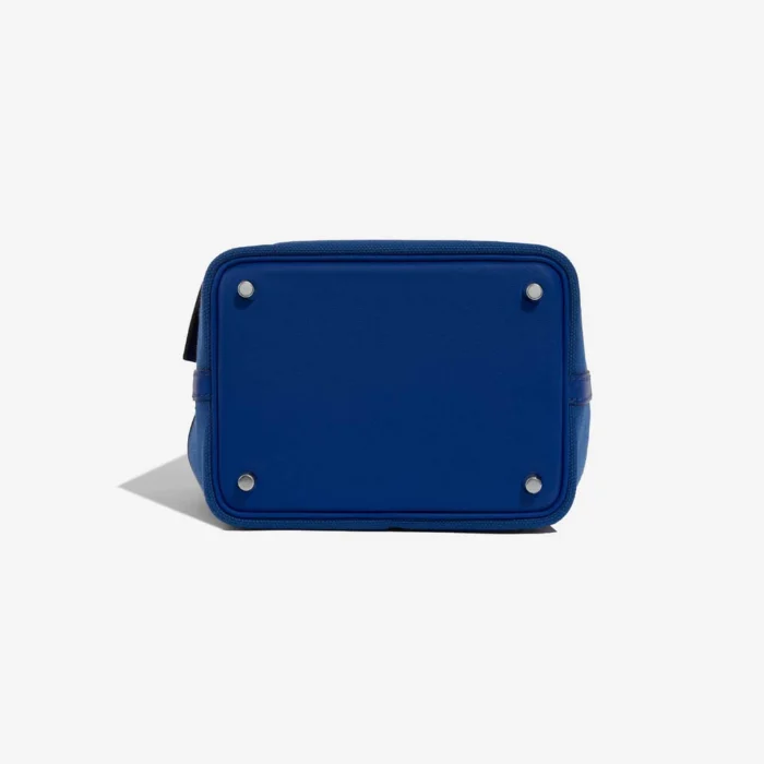 Artisan-Grade Hermès Dupes Picotin Cargo 18 Toile/Swift Blue Royal/Blue Egee PHW - Replica Handbags - Image 4