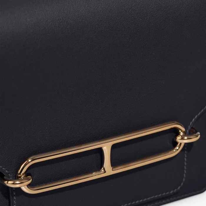 Artisan-Grade Hermès Dupes Roulis 18 Swift Bleu Nuit PBHW - Replica Handbags - Image 7