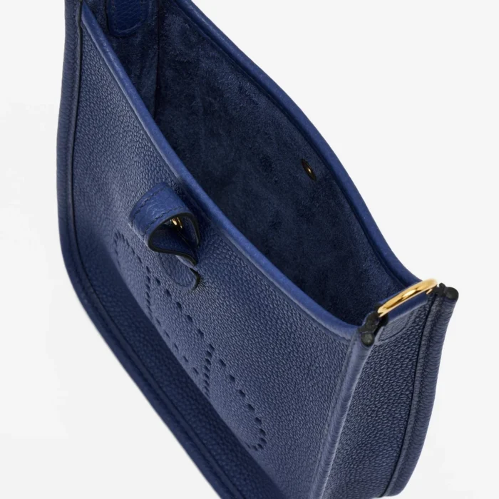 Artisan-Grade Hermès Evelyne 16 Amazone Blue Sapphire/Blue Indigo GHW - DLF - Image 6