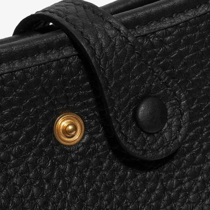 Artisan-Grade Hermès Evelyne 16 Taurillon Clemence Black GHW - Replica Handbags - Image 7