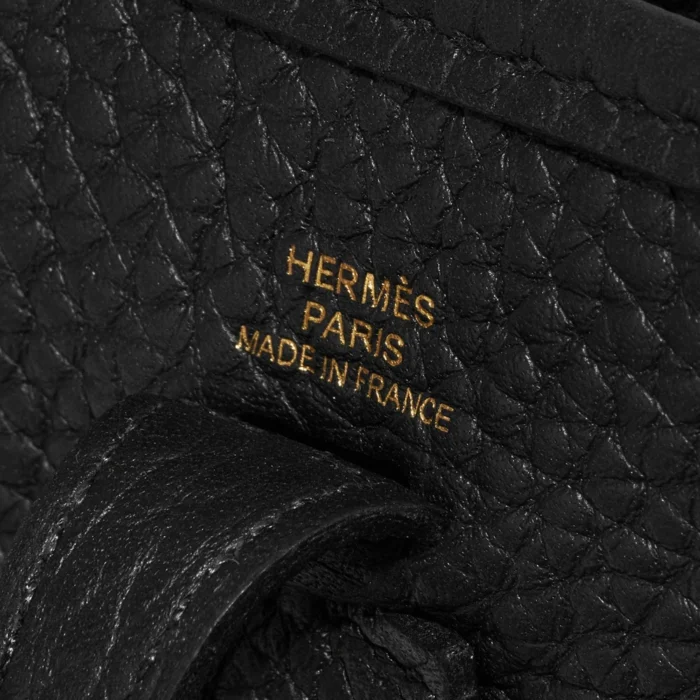 Artisan-Grade Hermès Evelyne 16 Taurillon Clemence Black GHW - Replica Handbags - Image 6
