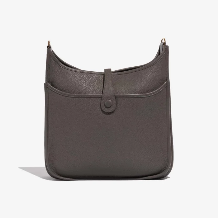 Artisan-Grade Hermès Evelyne 29 Taurillon Clemence Gris Etain GHW - Replica Handbags - Image 3