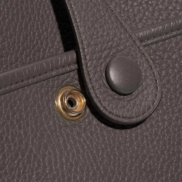 Artisan-Grade Hermès Evelyne 29 Taurillon Clemence Gris Etain GHW - Replica Handbags - Image 6