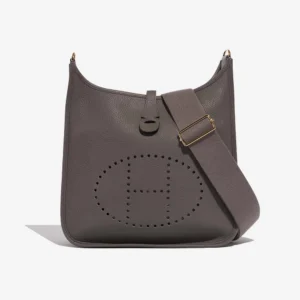 Artisan-Grade Hermès Evelyne 29 Clemence Gris Etain GHW