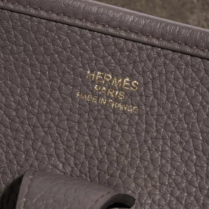 Artisan-Grade Hermès Evelyne 29 Taurillon Clemence Gris Etain GHW - Replica Handbags - Image 2