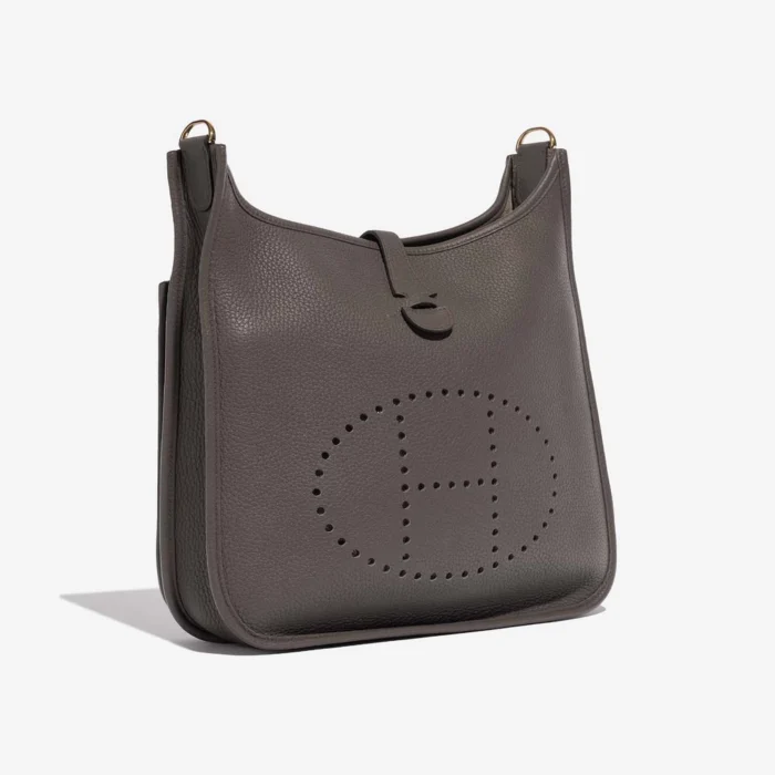 Artisan-Grade Hermès Evelyne 29 Taurillon Clemence Gris Etain GHW - Replica Handbags - Image 5