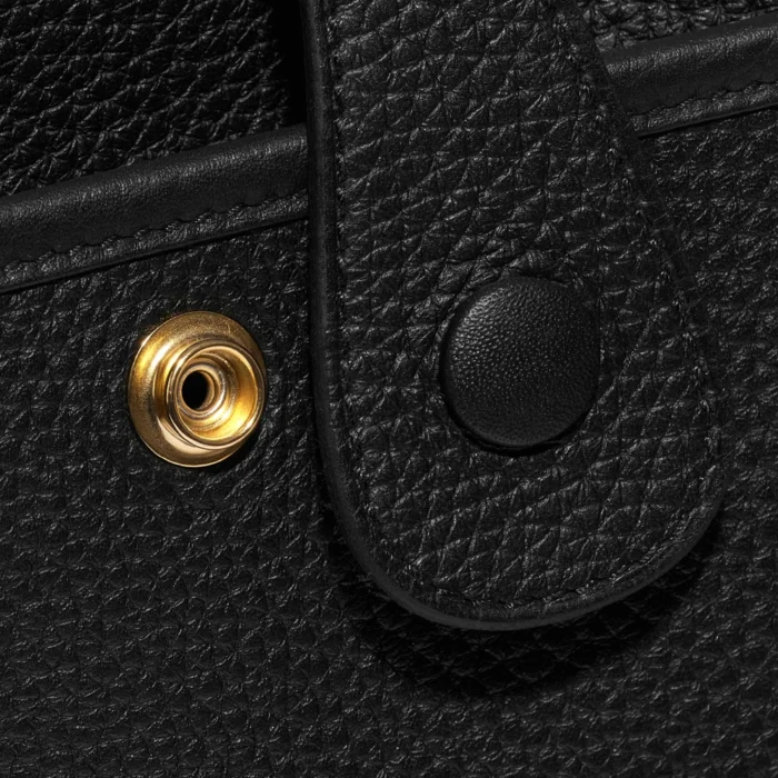 Artisan-Grade Hermès Evelyne 33 Taurillon Clemence Black GHW - Replica Handbags - Image 7