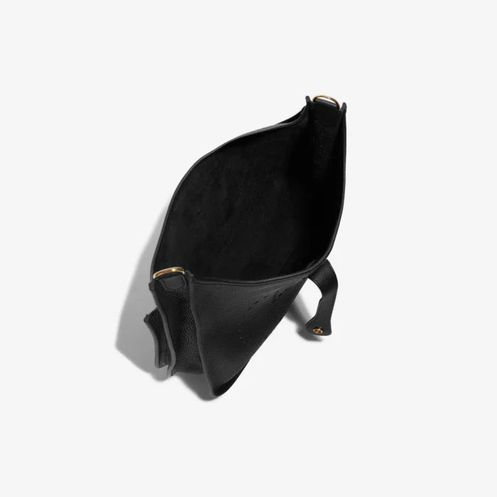 Artisan-Grade Hermès Evelyne 33 Taurillon Clemence Black GHW - Replica Handbags - Image 5