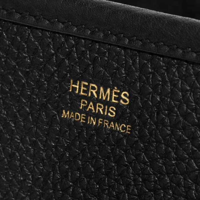 Artisan-Grade Hermès Evelyne 33 Taurillon Clemence Black GHW - Replica Handbags - Image 6