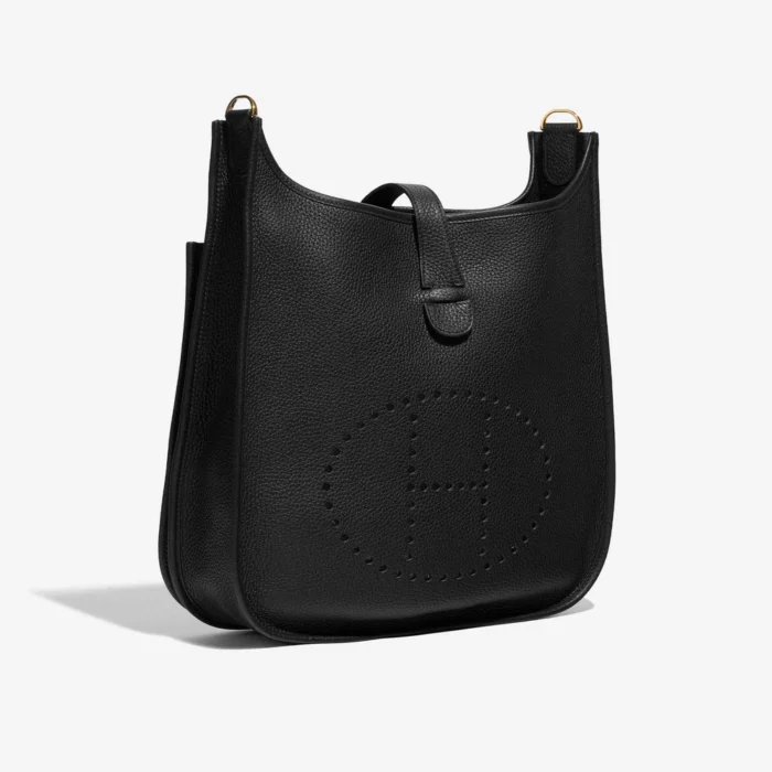 Artisan-Grade Hermès Evelyne 33 Taurillon Clemence Black GHW - Replica Handbags - Image 4